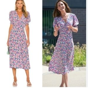 Faithfull The Brand Marie-Louise Midi Dress Nefeli Floral